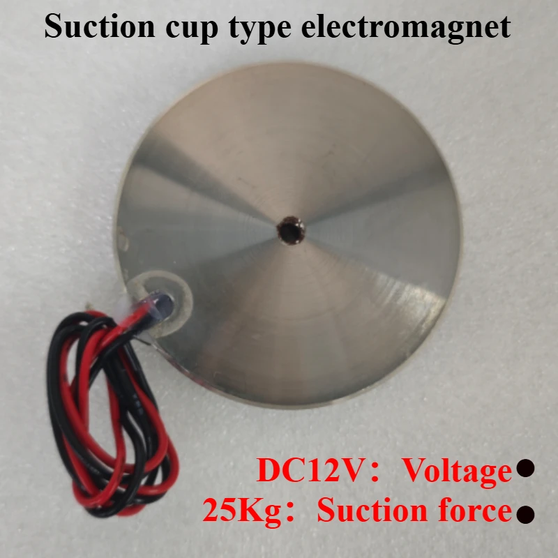 1pcs 70/9 Holding Electric Sucker Electromagnet Magnet Dc 12V Suction-cup Cylindrical Lifting 25KG Suction Plate Metal China