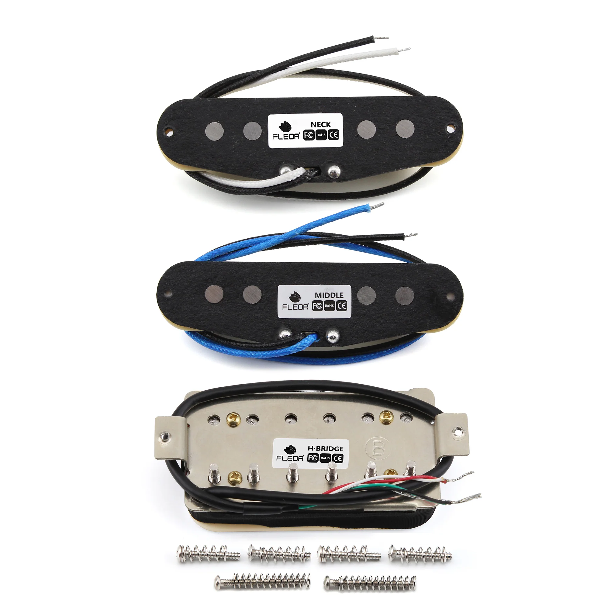 مجموعة التقاطات جيتار SSH مكونة من 3 قطع من فلور ألنيكو 5 التقاطات ملفوفة واحدة + لاقط هامبوكر