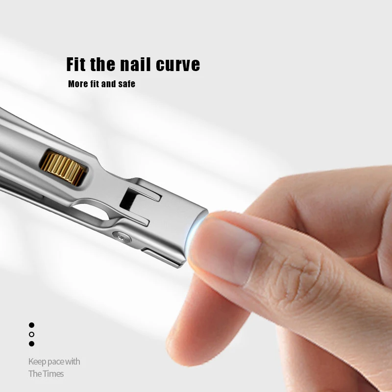 Cortauñas de acero inoxidable para uñas gruesas y uñas, cortaúñas con apertura de mandíbula ancha, profesional y pesado