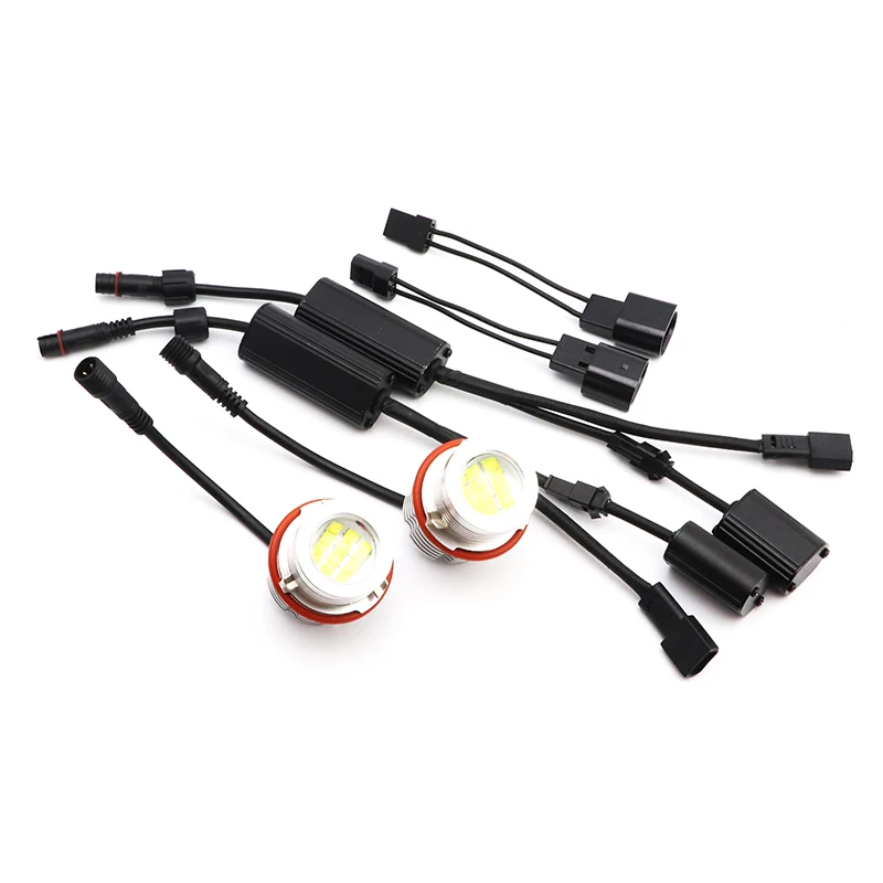 120w White Angle Eyes LED Marker Light  Ring Headlight Bulb Lamp For BMW 6 Series E63 E64 M6 645ci 650i 2004-2008 view 5