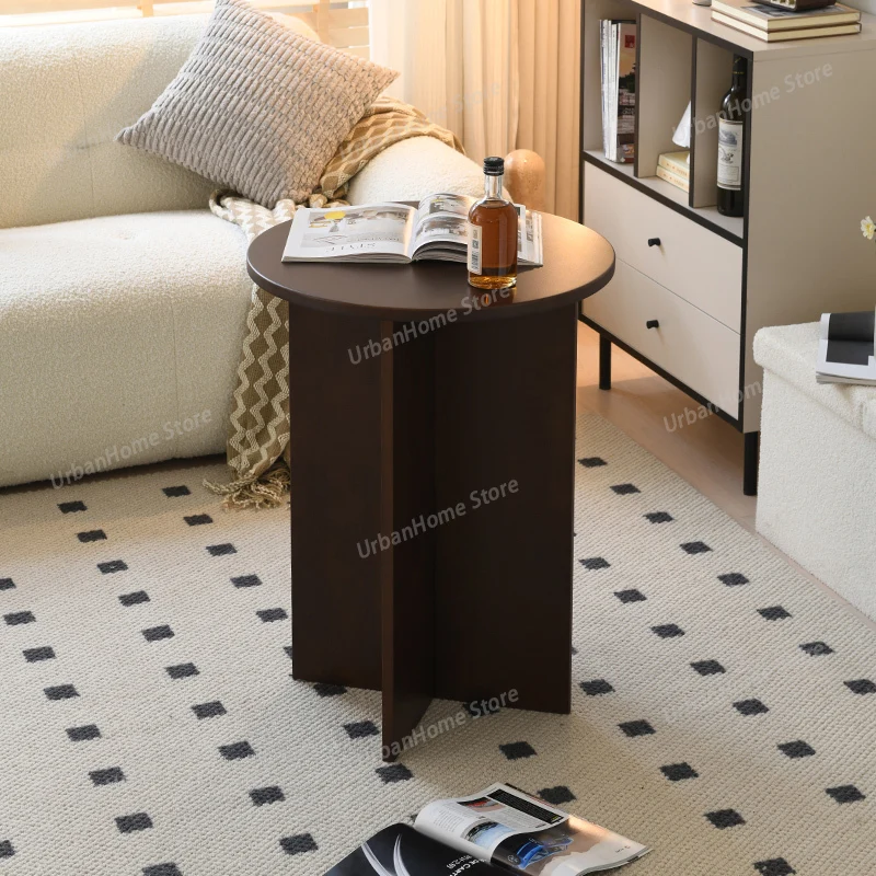 

Retro Round Café Tables Modern Lounge Living Room Coffee Table Café Tables Work Wood Café Furniture La Table Basse MHKFZ