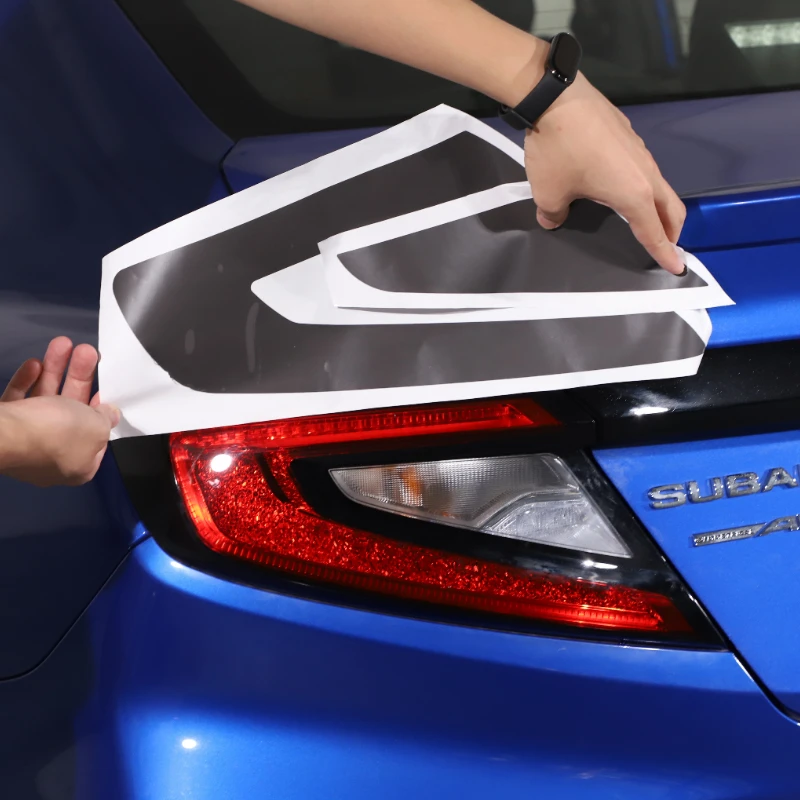

Suetlcoity For Subaru WRX 2022-2025 PVC Black Car Rear Headlight Sticker Reversing lights Protective Film Car Accessories