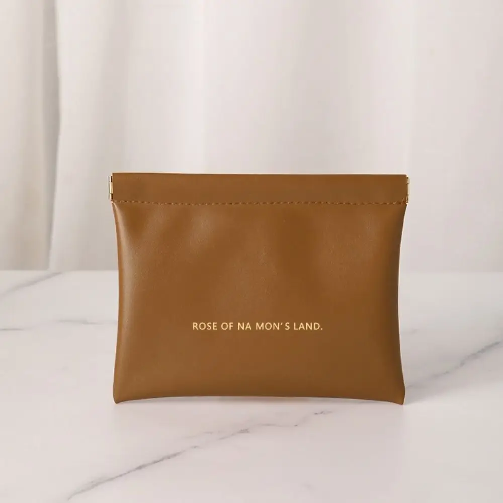 Fashion Simple Lipstick Makeup Bag Portable PU Jewelry Handbag Travel Mini Key Small Bags for Women Girls