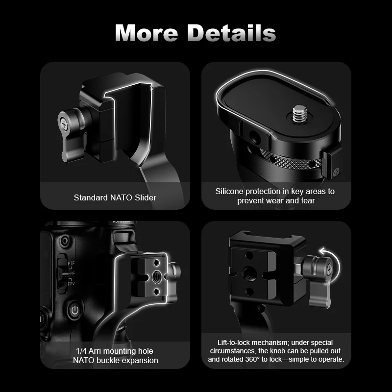 Zestaw wzmacniający stabilizator gimbalu COMAN PH50 DJI, zestaw zabezpieczający do DJI RS3 Pro RS4 Pro RS5, akcesoria do statywu i monopodu. — zdjęcie produktu 6
