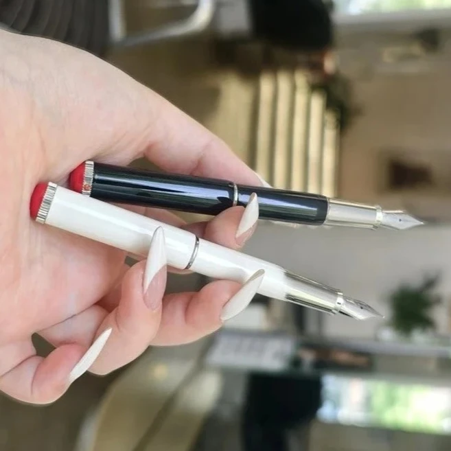 

New Hoohill Pico Exquisite Beautiful Mini Cute Short Metal Fountain Pen EF/F/M Nib Writing Business Stationery Student Gift