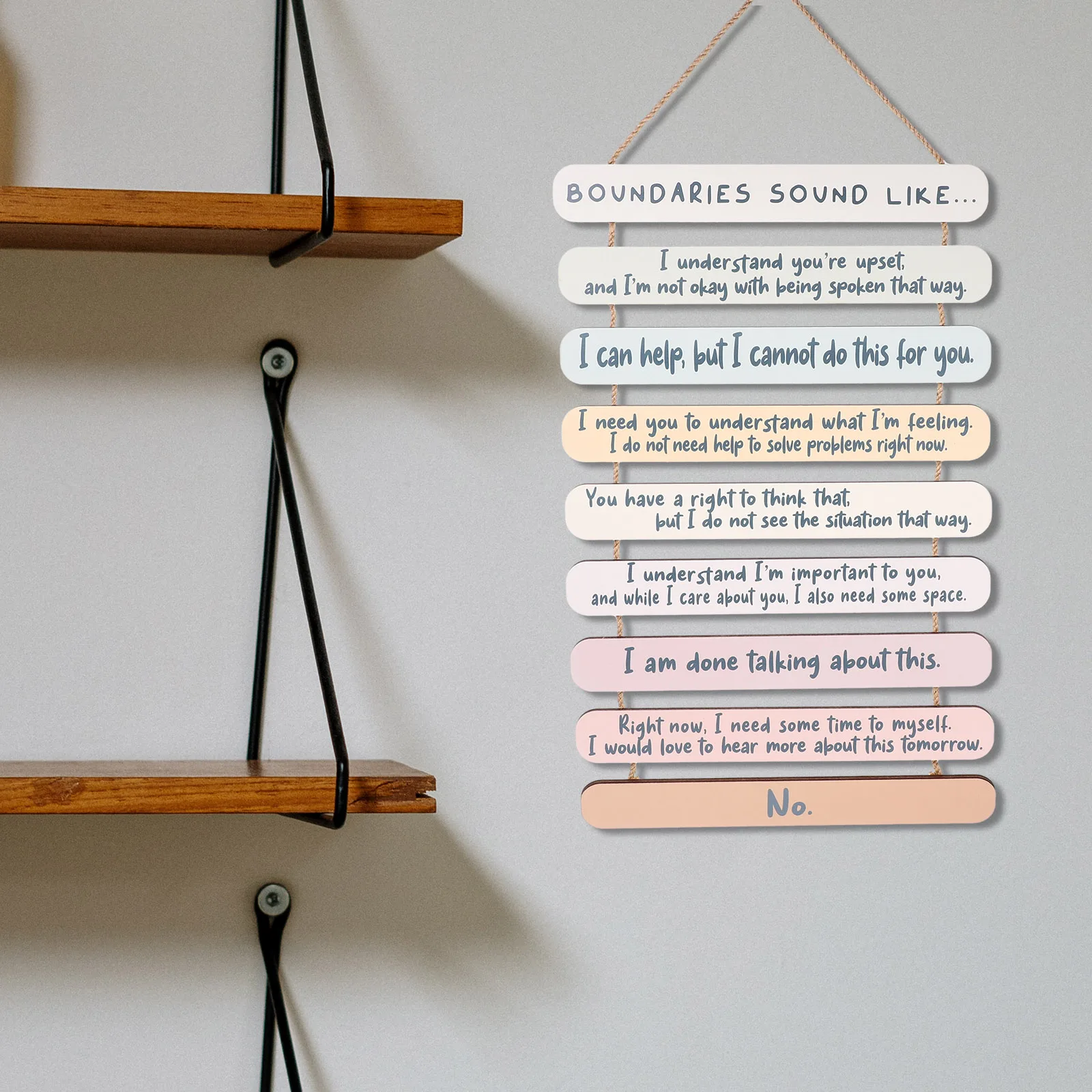 

1Set Rustic Wall Decor Wooden Sign Hanging Plaque Inspirational Quote for Living Room Bedroom Home Office Door Hanging Ornament