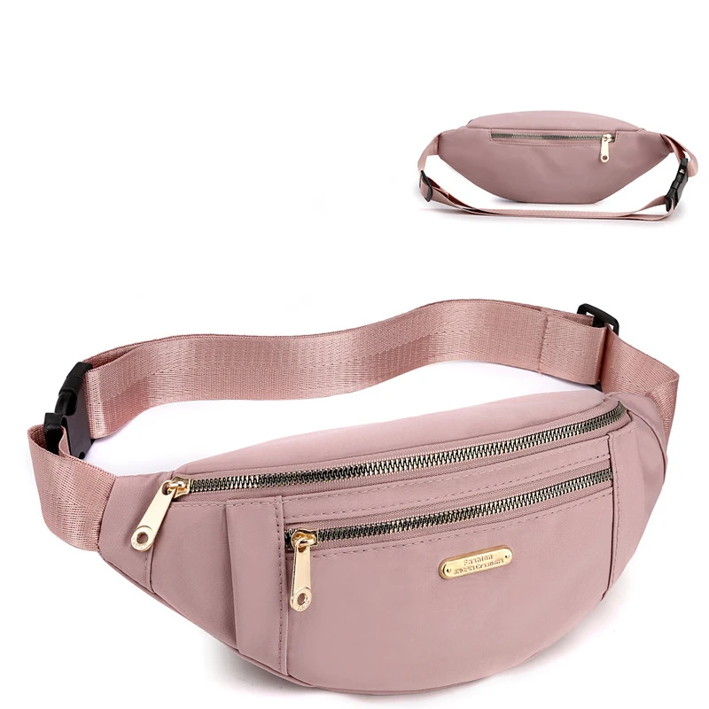 

Women's Waist Bag Adjustable Zipper Travel Chest Bag Purse Shoulder Bag Fashion Oxford Large Capacity Crossbody Bag Hip Bag