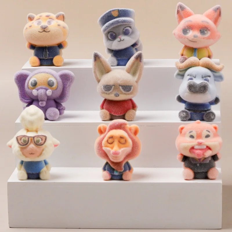 9 قطعة ل Zootopia سطح المكتب الحلي جودي هوبس ونيك وايلد سر تحصيل الشكل مجموعة ل أنيمي زخارف مكتب/هدايا عيد الميلاد