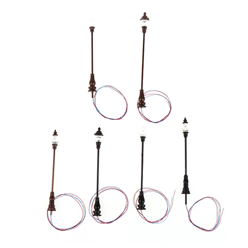 

1: 87 3V Scale Model Mini Lamps Led White Light Street Lights for Micro Scene Decoration Accessaries