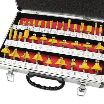 20268mm Shank Tungsten Carbide Router Bit Set Woodworking Trimming Milling Carving Cutter Forming Cutting ToolsNEW