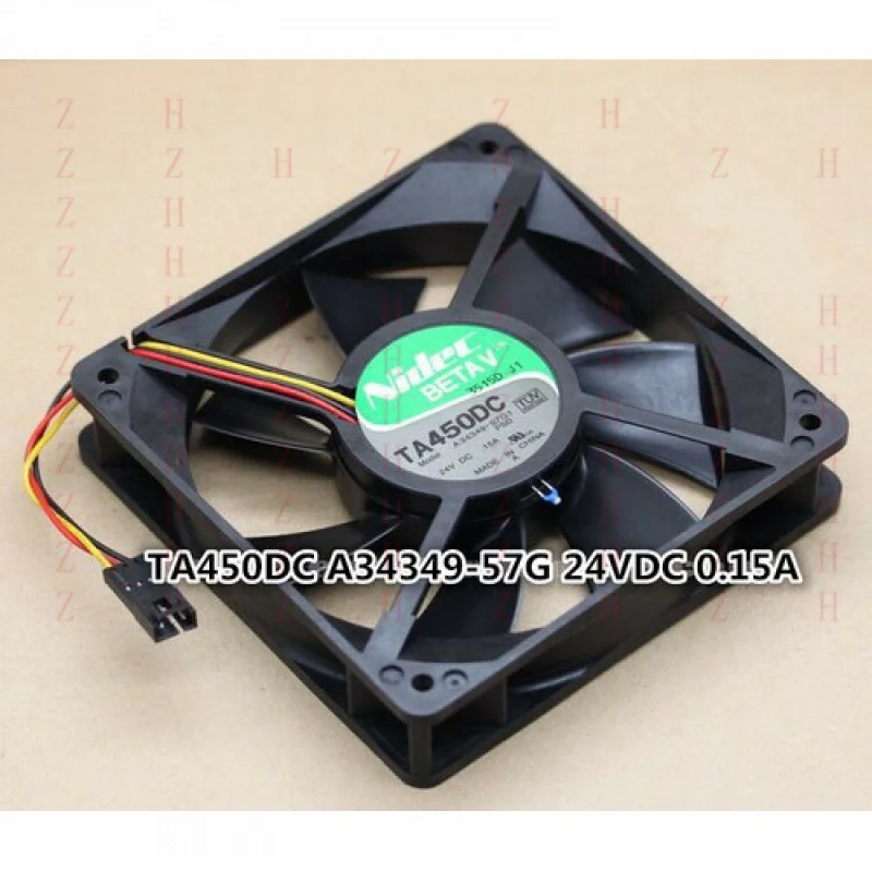 XXZ for  NIDEC TA450DC A34349-57G1 24V 0.15A 12cm 12025 3-pin dual ball inverter fan view 2
