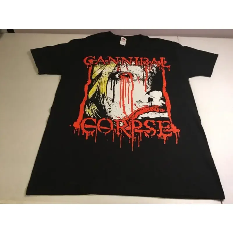 Camiseta de metal de Fruit of the Loom, diseño Cannibal Corpse, talla S.