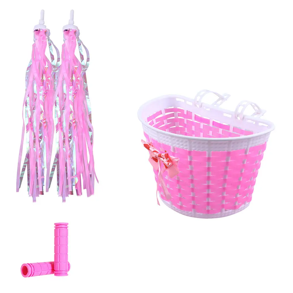 

Kids Bike Streamers Tassel Ribbon Car Basket Handlebar Cover Baskets for Bikes Bright Color Durable Practical Long Use Bike