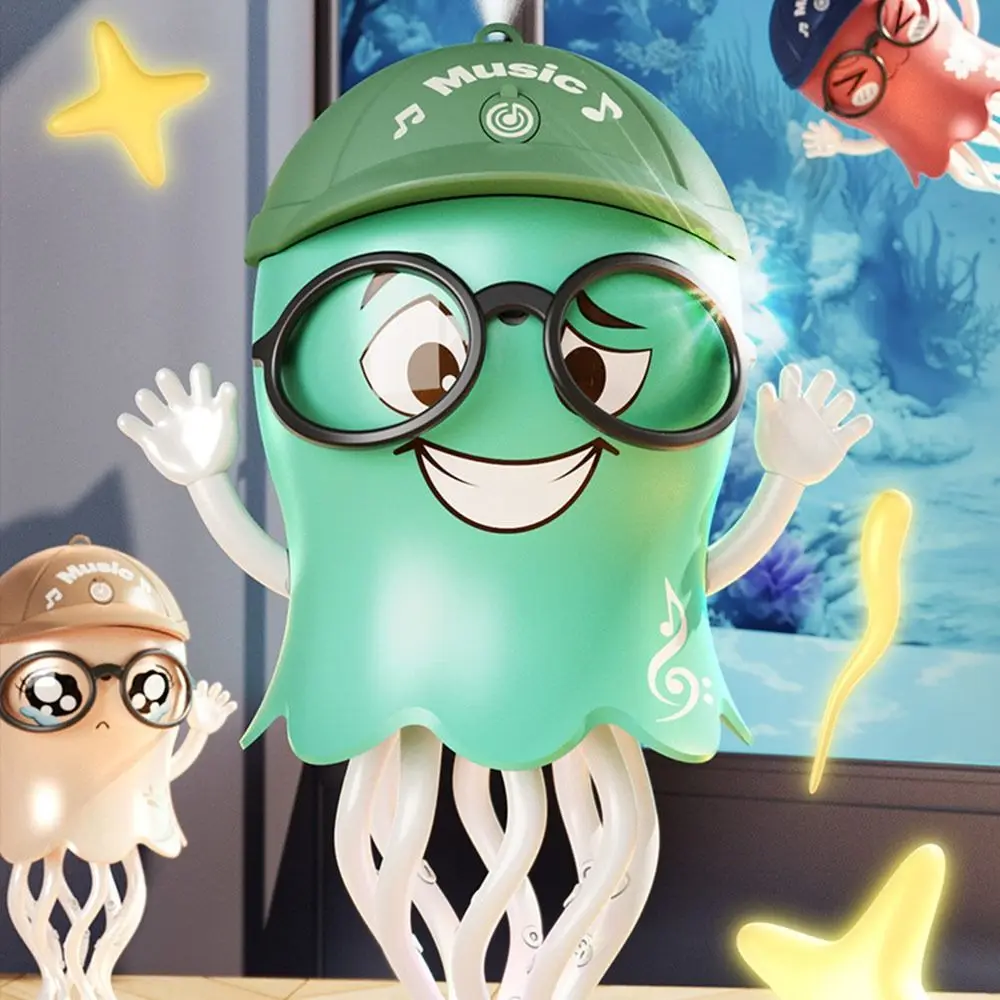 Brinquedo de polvo de dança com luz led, evitação automática de obstáculos, torção de oito garras, dança mágica de polvo, dança de engatinhar