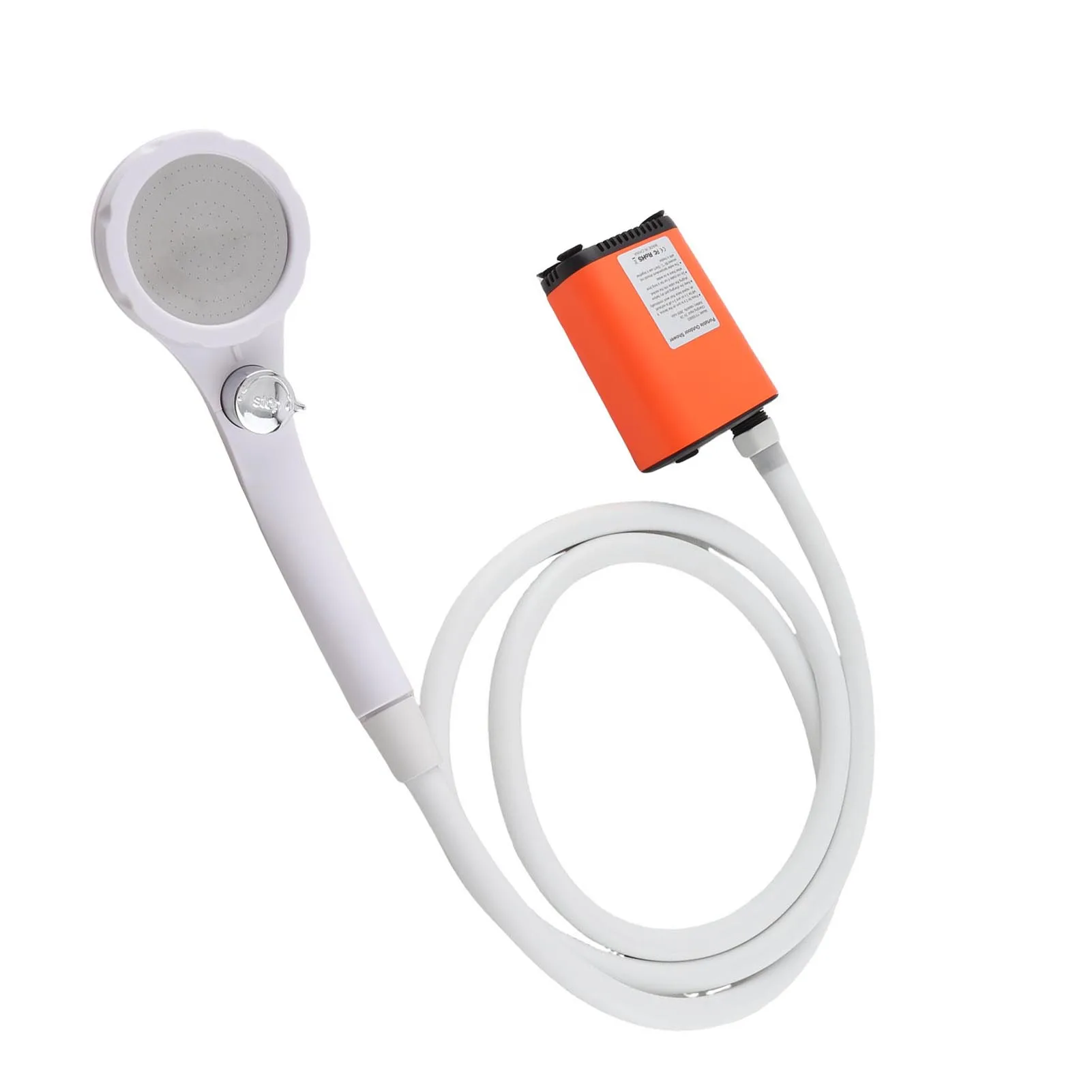 

Cordless Electric Camp Shower Portable Shower with 5.9ft Pipe Angle Adjustable Stand Outdoors Shower Pump for Travel Bath