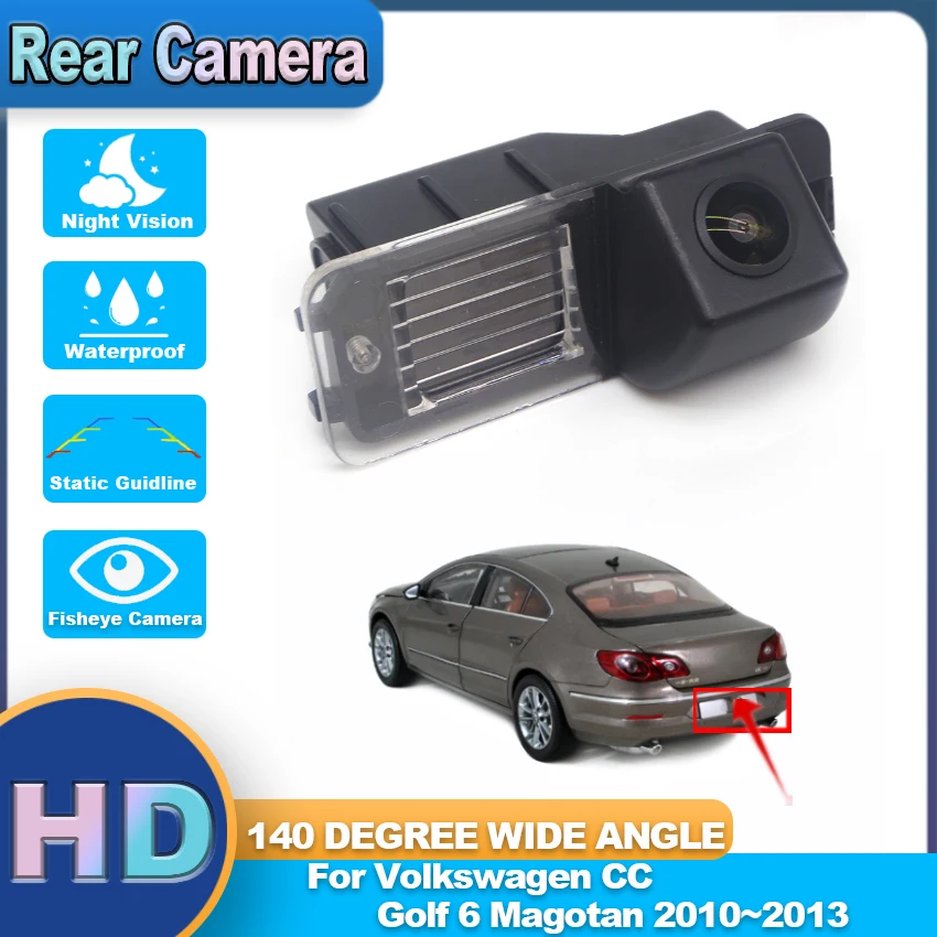 

HD Night Vision Vehicle Rear View Reverse Waterproof High quality RCA Camera For Volkswagen CC Golf 6 Magotan 2010~2012 2013