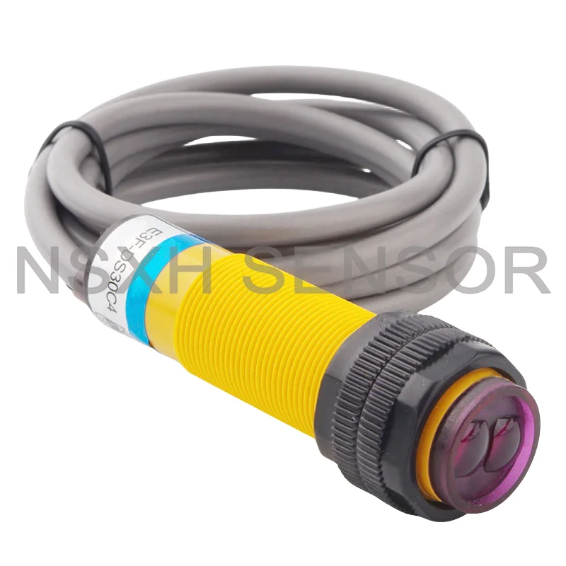 New High Quality E3F-DS30C4 E3F-DS30B2 E3F-DS30P1 E3F-DS30P2 M18 Diffuse Photoelectric Switch Sensor 3 Wire 6V-36VDC 10-30cm