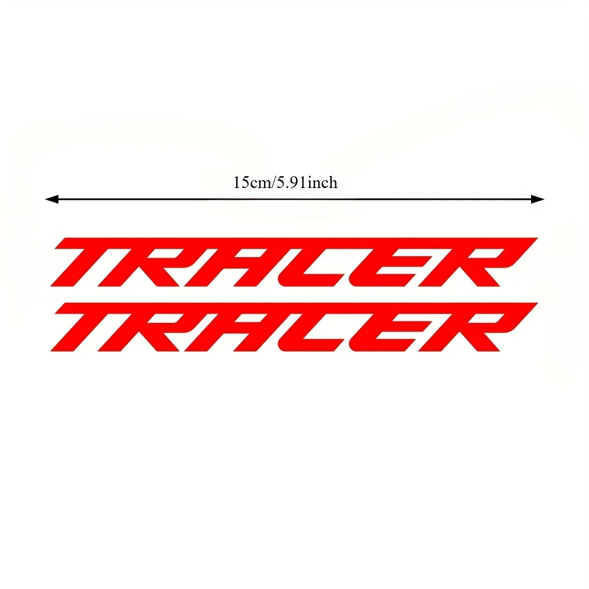 Unique "TRACER" Logo Sticker Pair, Suitable for Backpacks, Tablet Cases, Highlighting a Distinctive Speed Style