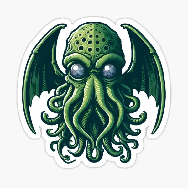 Cthulhu Great Old Ones Octopus Creative PVC Accessories Sticker for Decorate Wall Car Motorcycle Off-road Helmet Bumper Decal