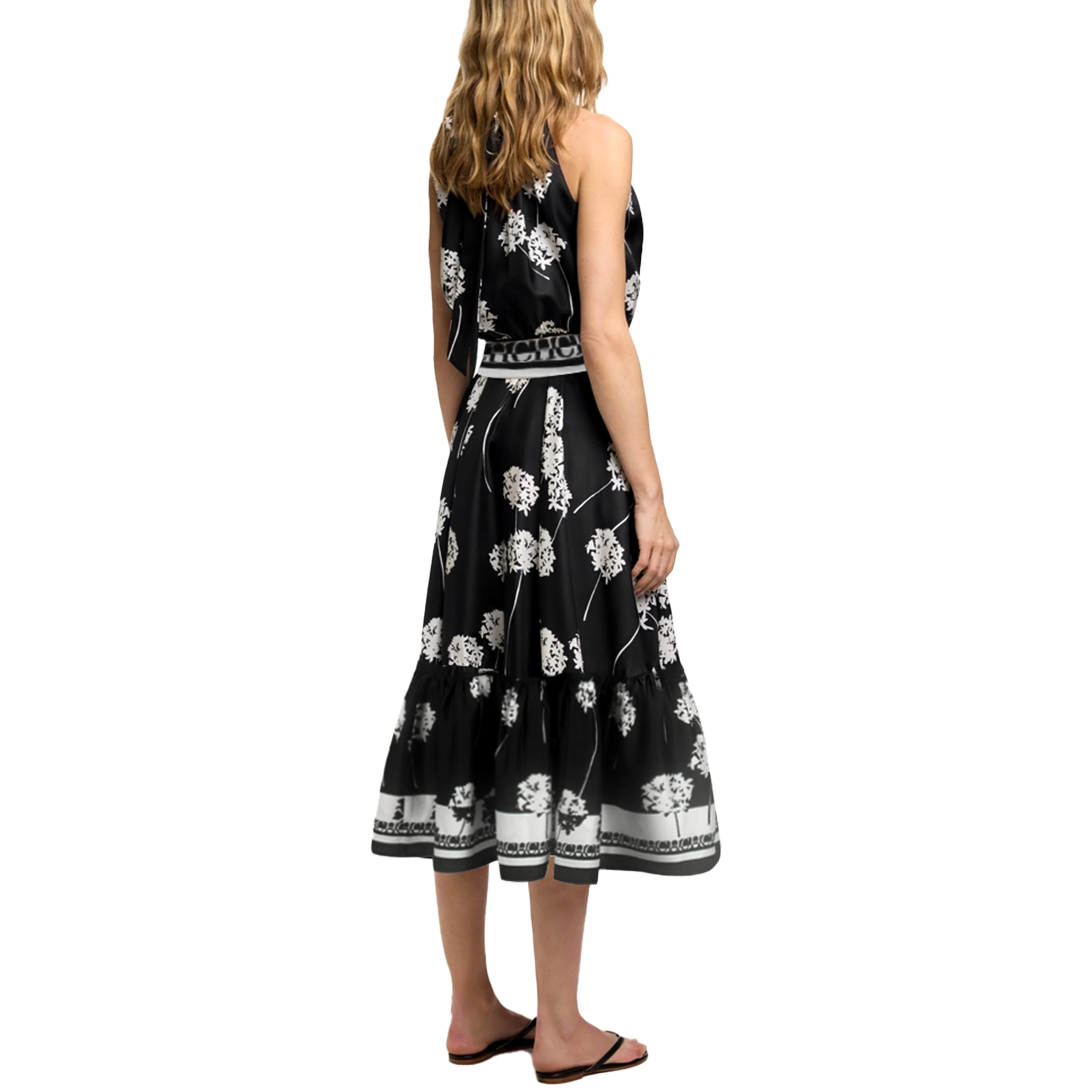 CHCH nouveau 2025 femmes mode sans manches débardeur robe d'été élégante robe d'été Femmel taille mince à lacets Vintage robe mi-longue