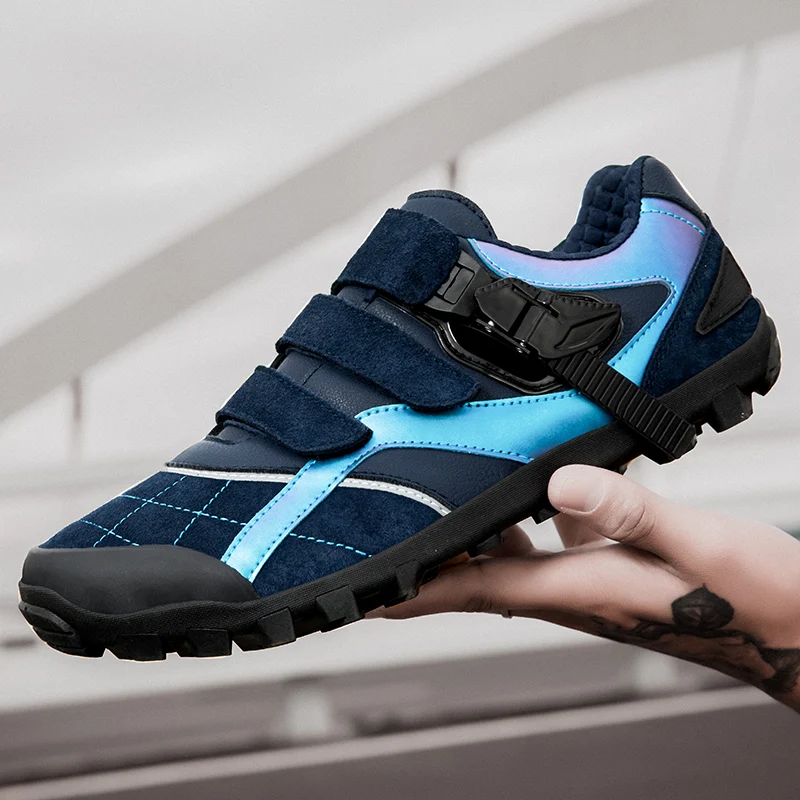 

Bicycle professional cycling shoes unisex four seasons comfortable wear resistant slip resistant breathable outdoor riding shoes