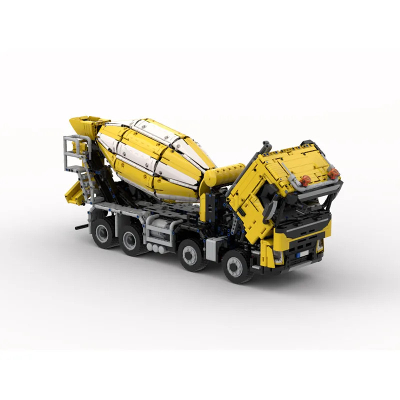 MOC-234000 Model Blok Bangunan Mixer Semen Urban FMX Baru 4380 Potongan Mainan Blok Bangunan Hadiah Ulang Tahun Anak Laki-laki