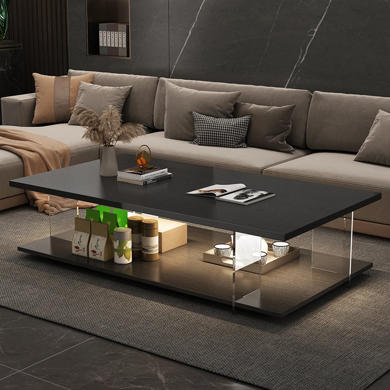

Coffee table living room home office tea small apartment small tea acrylic suspended coffee