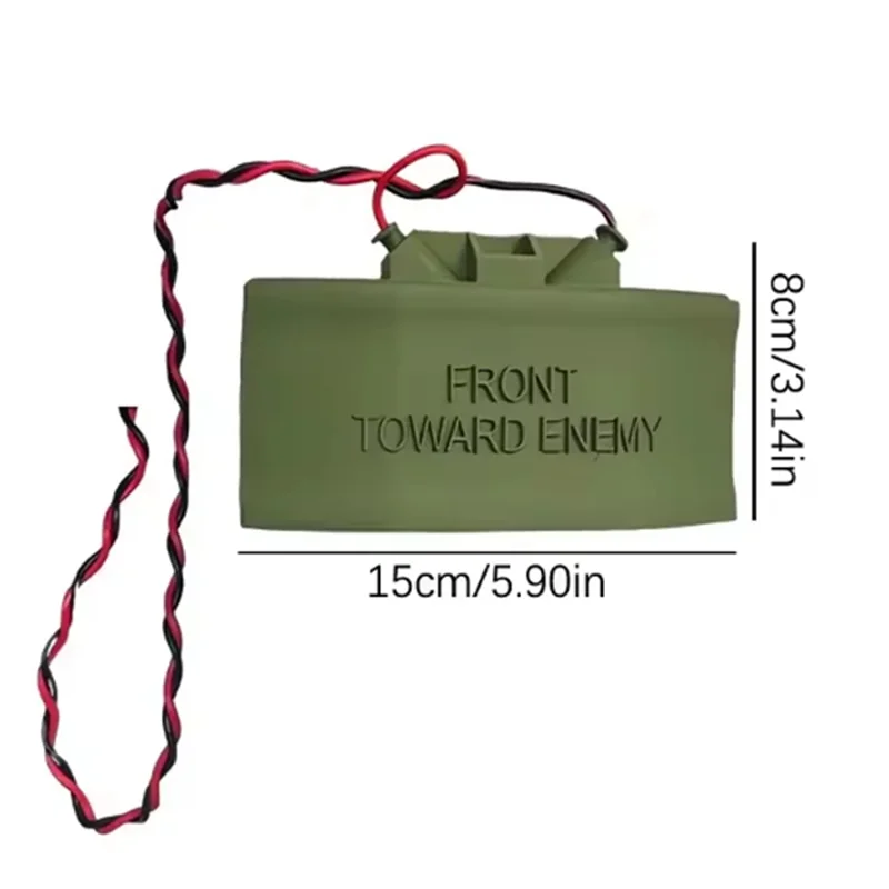 Timbre de puerta ABUL-Ring Cam Claymore Mine, accesorios de minas falsas, réplica para evitar interruptores, timbre de broma para el hogar