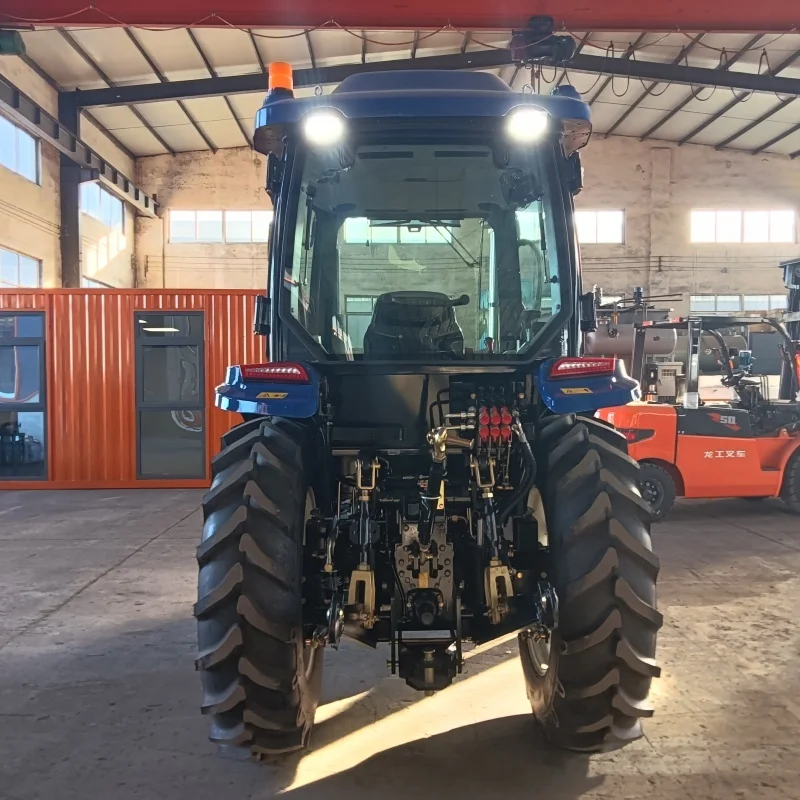 Euro 5 Engines Higher Quality 4 Wheel Tractor 90Hp 4WD AD Axle YTO Diesel Engine AC Cab Air Conditioned Agricultural Equipment