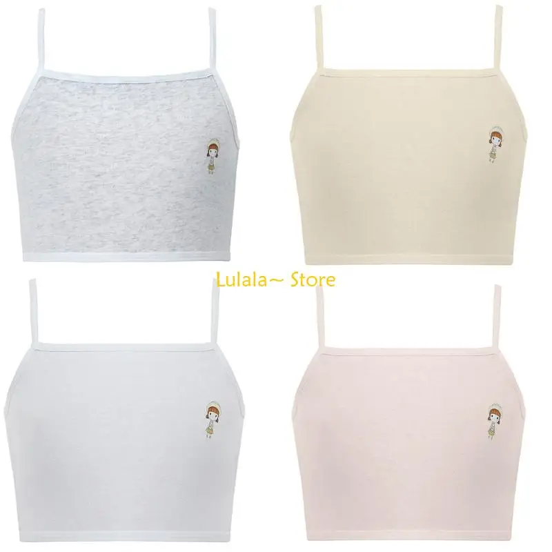 

Y4QA Comfortable Breathable Kids Camisole Vest Soft Fabric Gentle On Delicate Skin