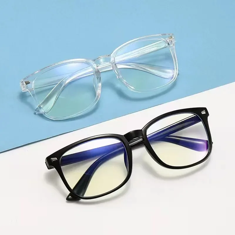 1/3PCS Fashion unisex Square Glasses Plain Anti Blue Light Eyewear Men And Women Radiation Protection Optical Eyegalsses