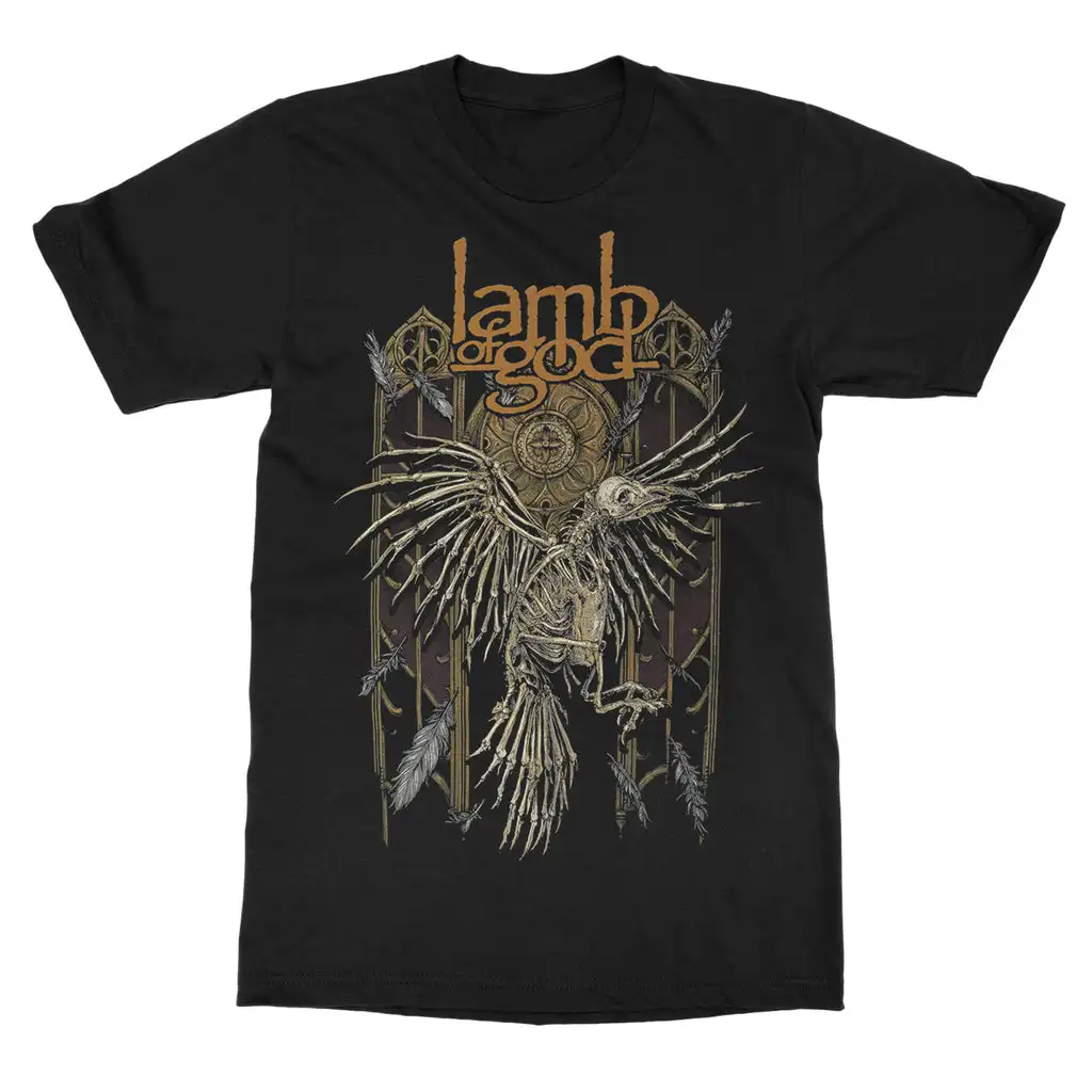 Rare Lamb of God Band Graphic Cotton T-shirt Unisex Summer Short Sleeve Fashion Brand Tee Luxury Casual Vintage Tees