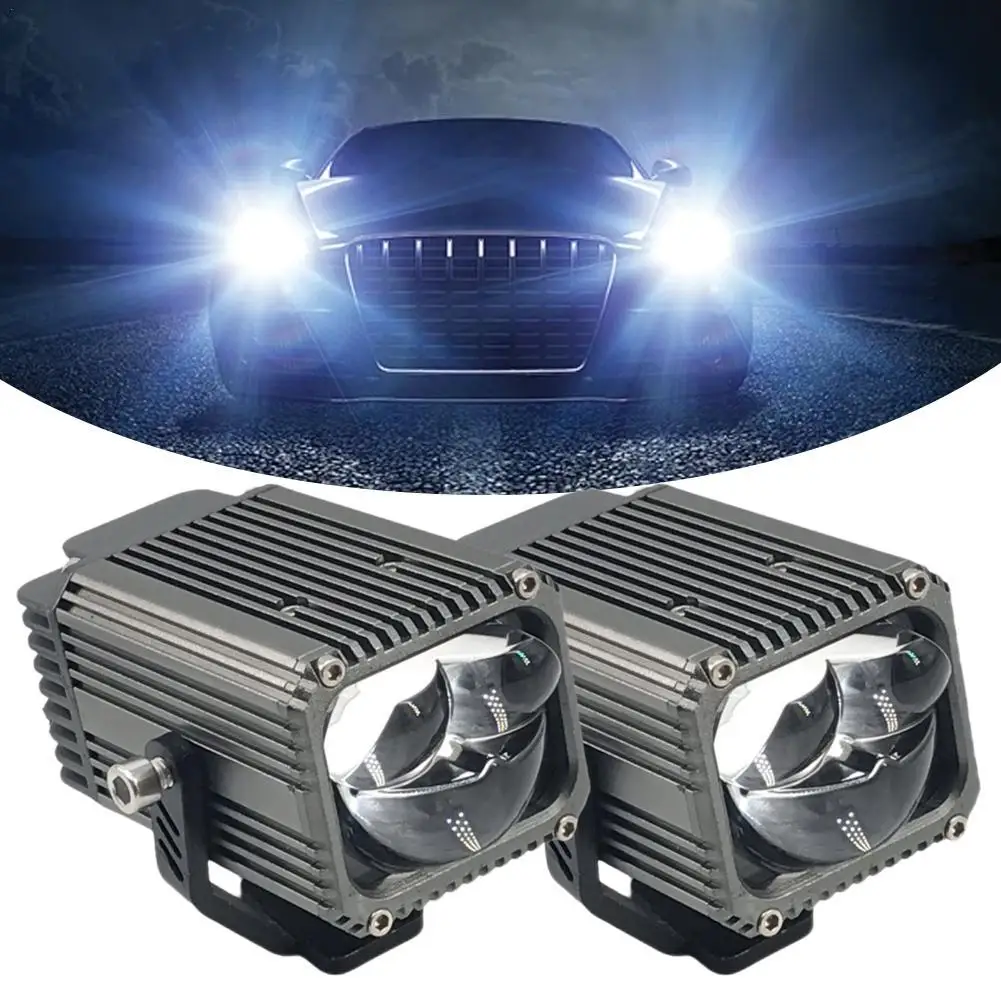 

Дополнительные светодиодные фары для автомобильных фар, двухлучевые, водонепроницаемые, простая установка для грузовиков, внедорожников, автомобилей