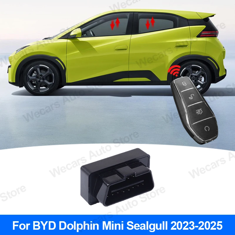 For BYD Seagull Dolphin Mini Dolphin Surf ATTO 1 2023-2025 Car Window Lift OBD Control One-button Window Lifter Car Accessories