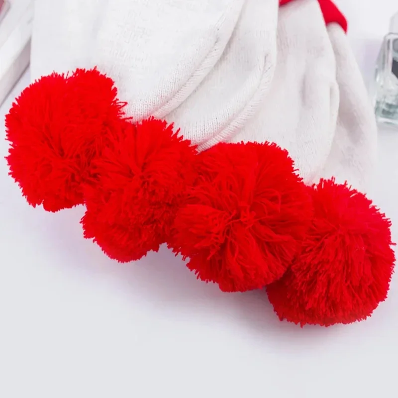 1 Stück Weihnachten Cosplay Lustige Beanie Mütze Unisex Winter Warme klassische Strickmütze, Neujahr Kostümzubehör für Damen Herren