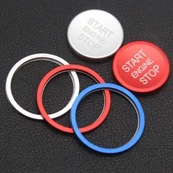 For VW Jetta MK7 Passat B8 Touran Magotan Arteon Altas Aluminum Alloy Car Engine Start Stop Button Ring Cover Decorative Trim