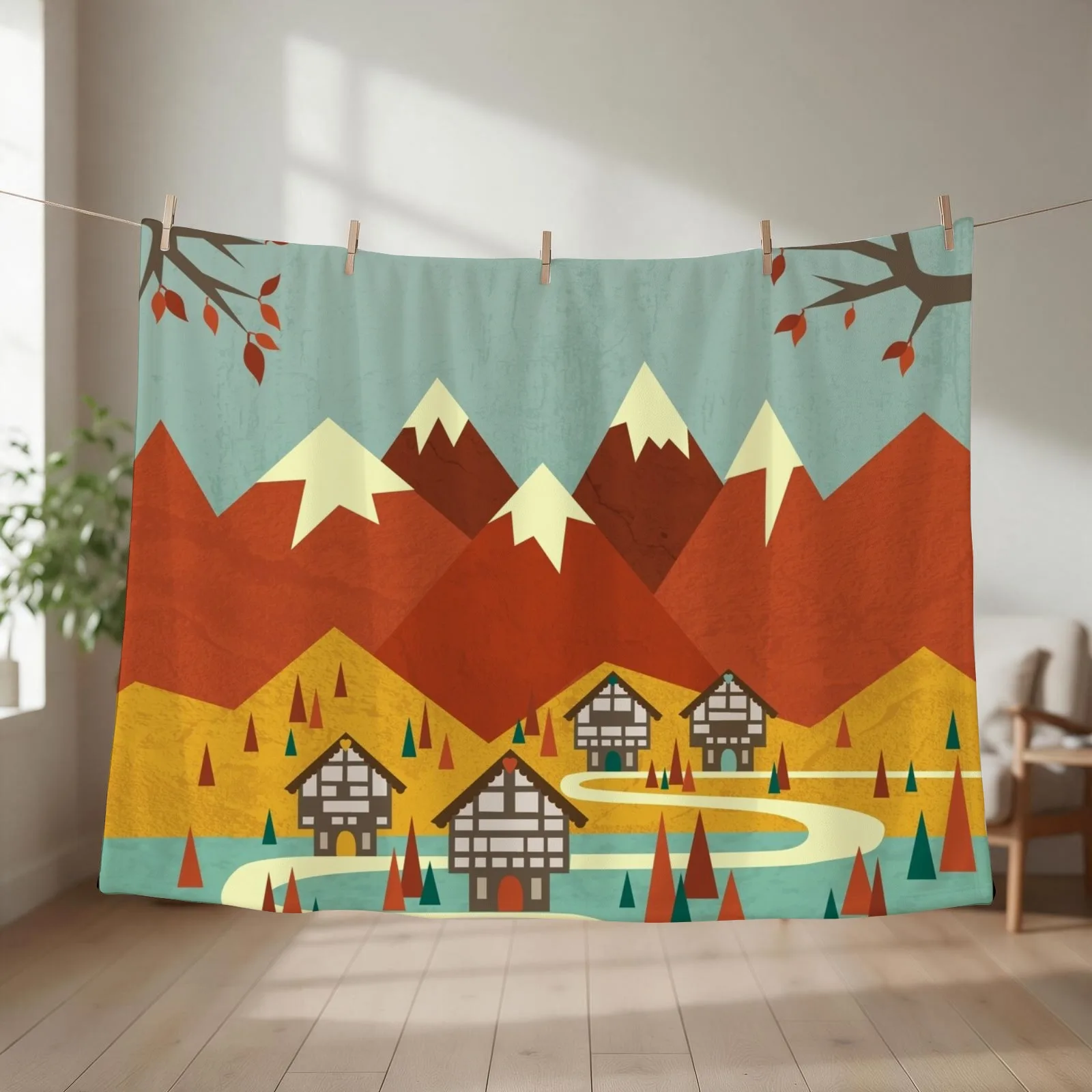 Switzerland Throw Blanket Loose heavy to sleep Luxury Thicken Hairys Blankets