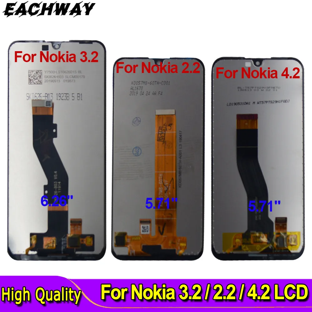 For Nokia 3.2 2.2 4.2 LCD Display Touch Screen Digitizer Assembly For Nokia 4.2 TA-1184 TA-1133Display Replacement Repair parts