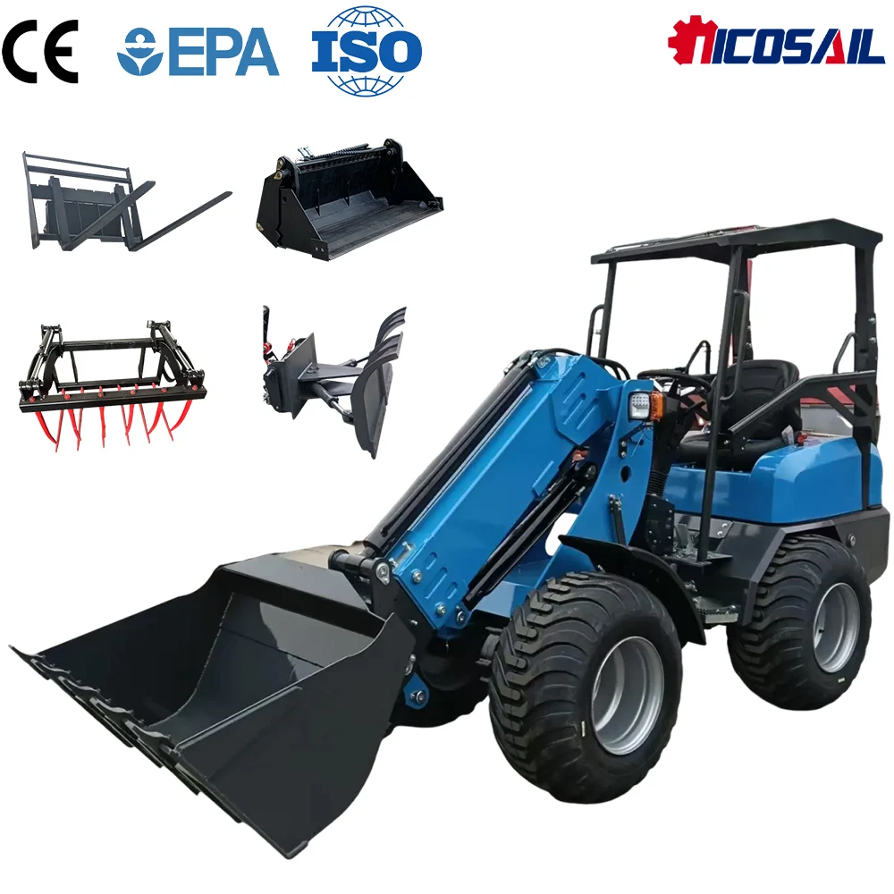 

Телескопический мини-погрузчик Euro 5 CE, компактный колесный погрузчик 4x4 для сельского хозяйства и строительных работ