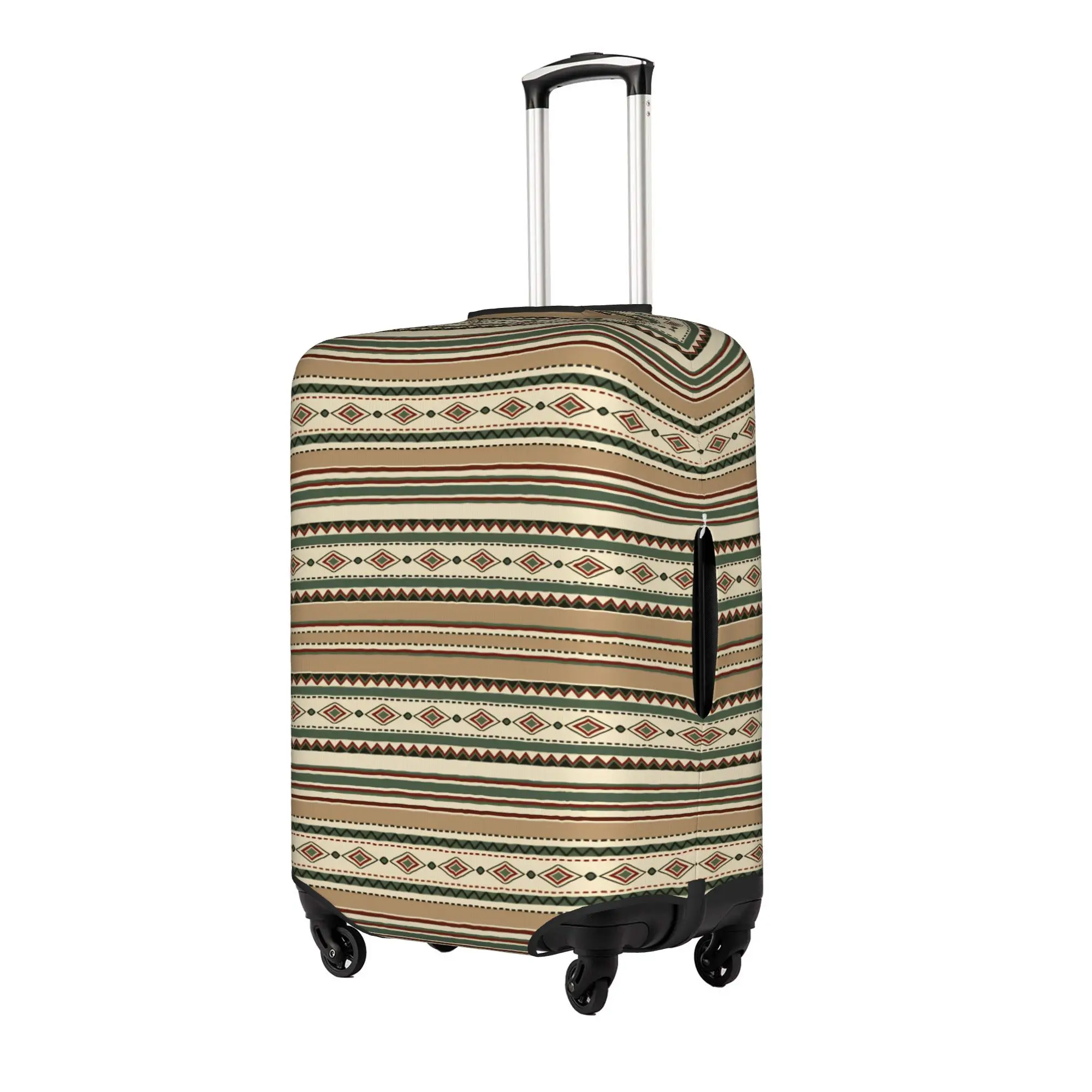 Mexican Serape Cinco De Mayo Luggage Cover Funny Boho Ethnic Geometric Pattern Suitcase Protector Covers Suit For 18-32 inch