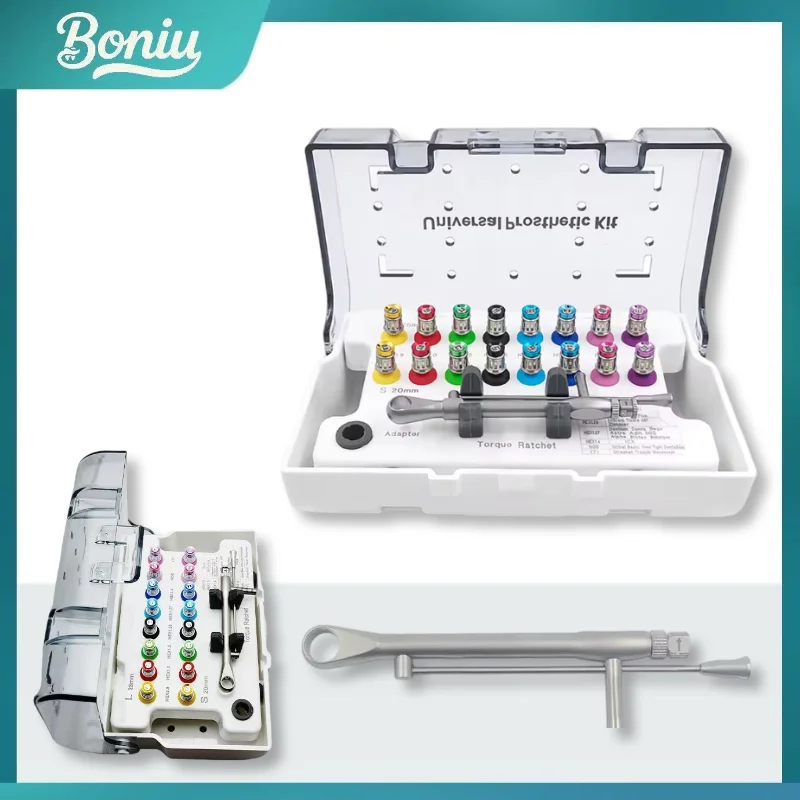 

1Set High Quality Screwdriver Tools Dental Implant Torque Wrench Ratchet 10-70NCM with Drivers & Wrench Kit