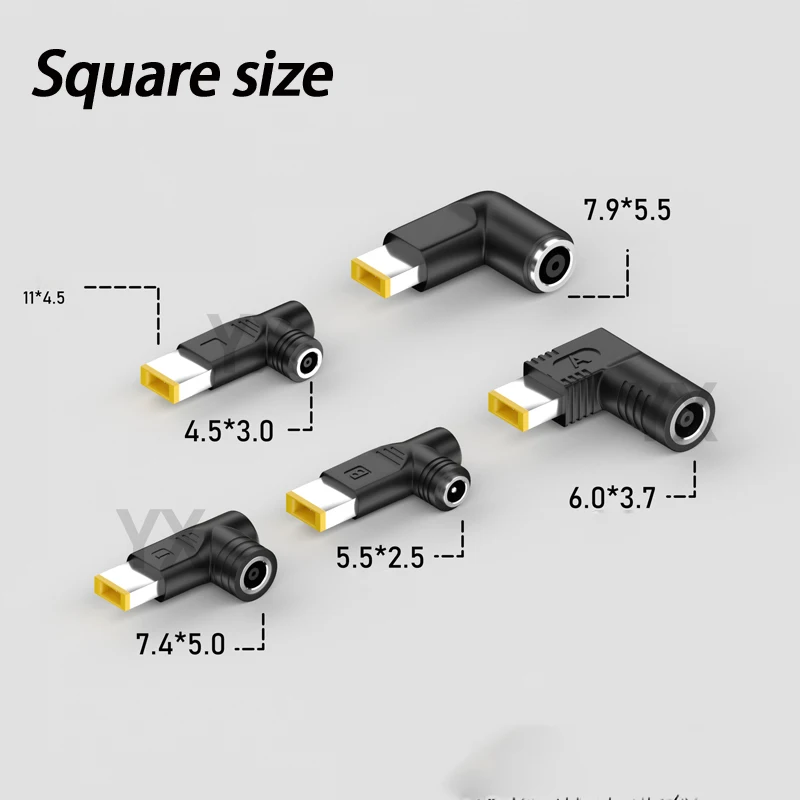 7.9*5.0mm Female to Square size 4.5*3.0mm 5.5*2.5mm 6.0*3.7mm 7.4*5.0mm To Square size For Lenovo computers