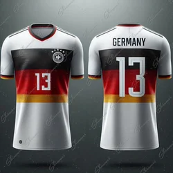 Soccer Jersey Short Sleeves German Style Pop Kids Youth Training And Competition Tops Football Shirt Men's Football Shirts Team