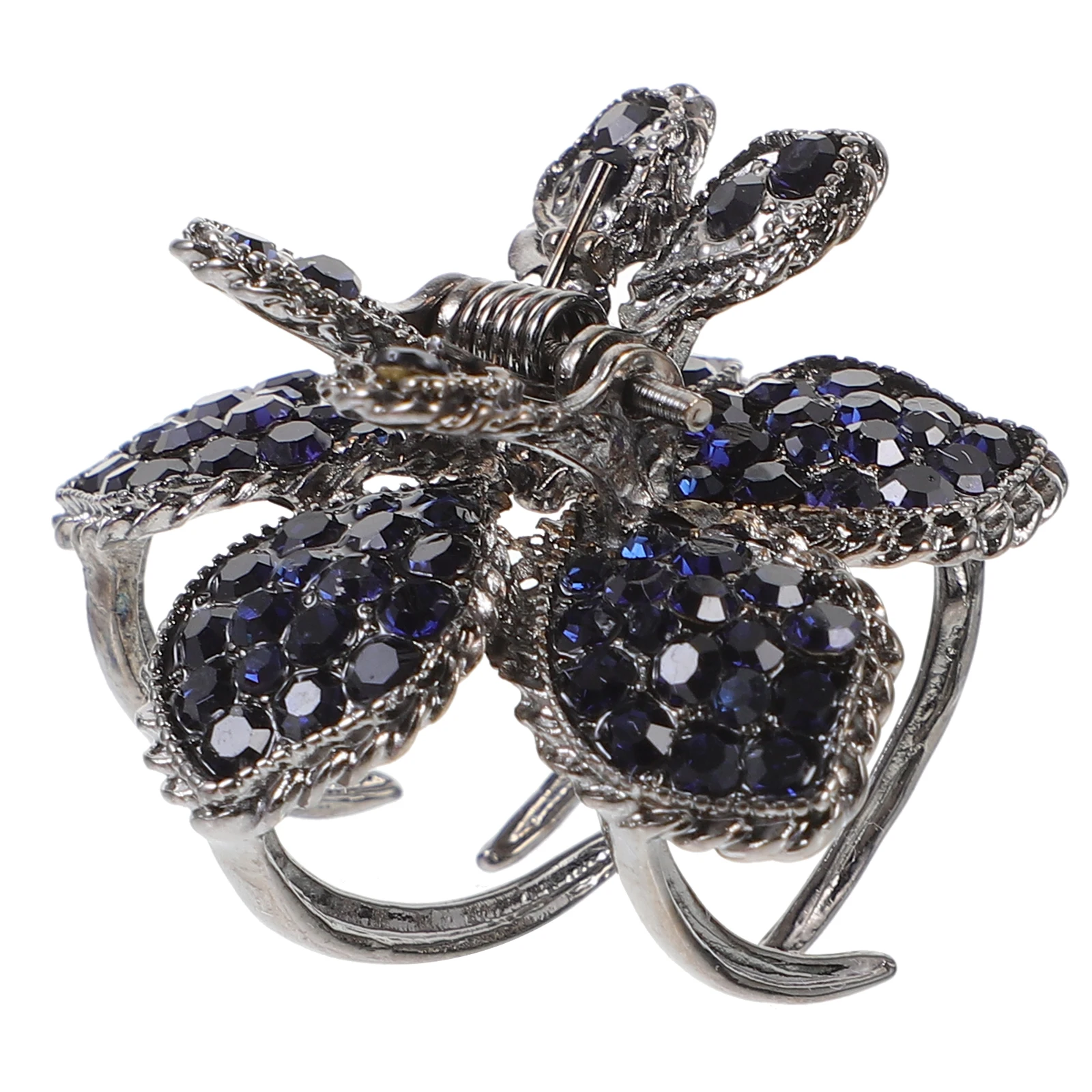 

Rhinestone Hair Claw Clips Black Bun Accessories Women Ponytail Holder Long Hair Decorations
