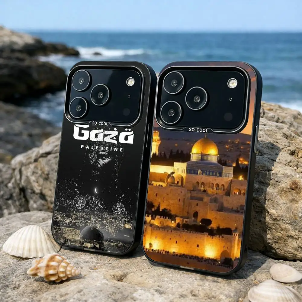 

G-Gaza Night View Phone Case For iPhone17,16,15,14,13,12,11,Pro,MAX White Matte Shockproof Cover