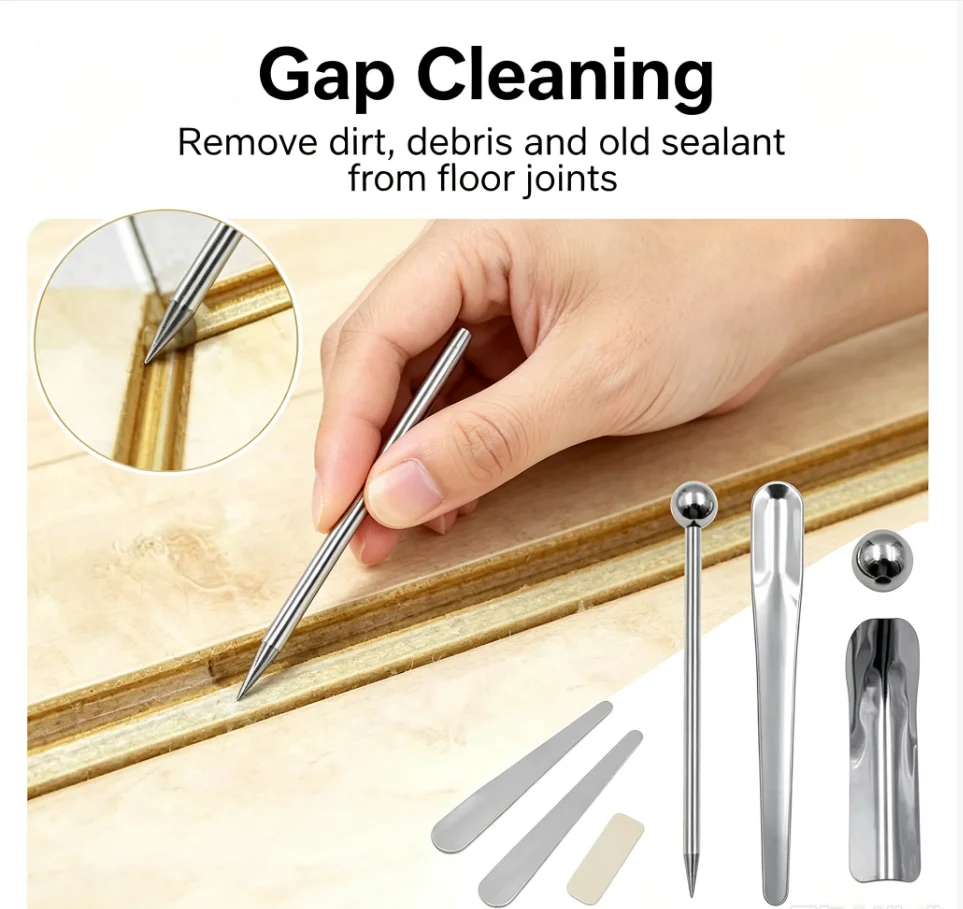 5 In 1 Grout Removal Hand Tool Sets Ceramic Tile Gap Repair Beauty Seam Pressed Ball Stick Floor Wall Corner Angle Scraper Knife
