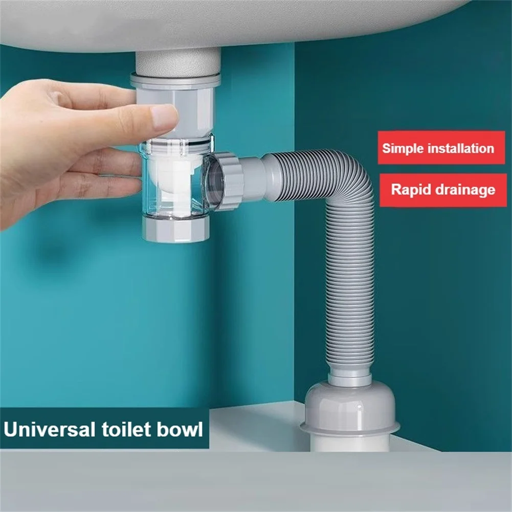 Basin Drain with Flip Top Mechanism Made of Stainless Steel and PP for Standard For Sink Mounting Applications