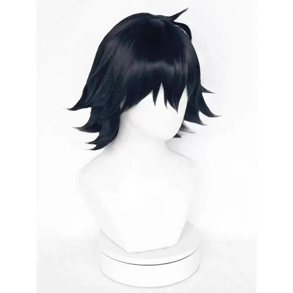 Obrázek 5: HAIRJOY syntetická vlasy paruka bungo bloudit psů edogawa rampo cosplais paruky krátký černá kudrnaté cosplais paruka růže sit'