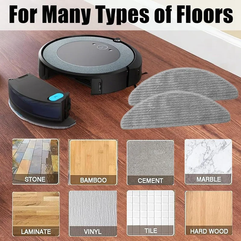 Lado principal Escova Filtro Mop, Substituição do Saco de Pó, Compatível para Irobot Roomba Combo I5, I5 Plus, J5, J5 Plus