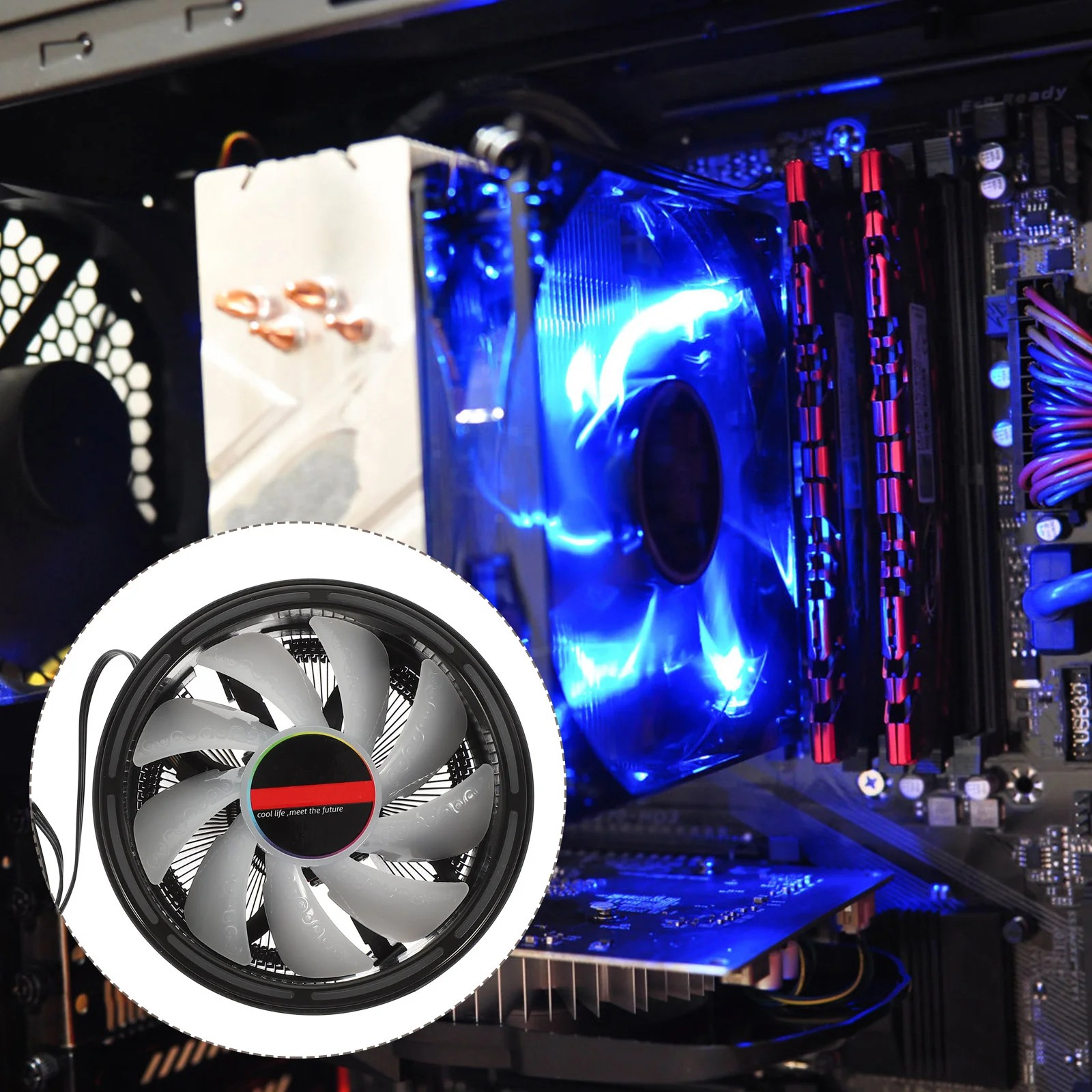 12Cm Hydraulic Bearing Rgb Led Cooling Fan For Desktop Computer Case Cpu Cooler 28Dba Quiet 56Cfm High Airflow Computer Radiator